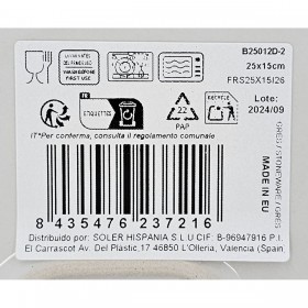Teglia da Cucina La Mediterránea Barroc Rettangolare 25 x 15 x 2 cm (18 Unità)