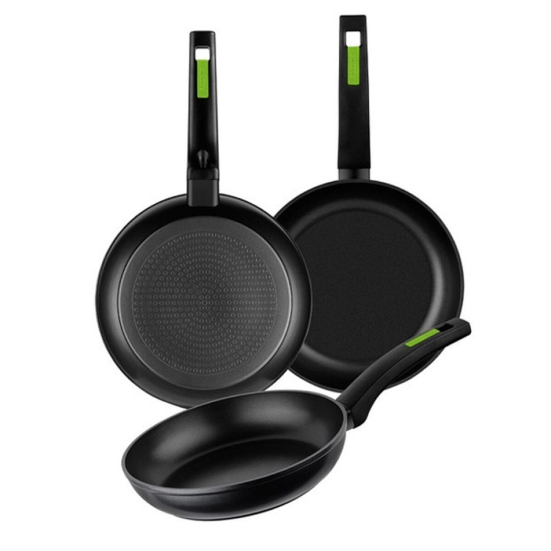 Set di padelle Monix TP-8435092423253_240019_Vendor 18/22/26 CM Verde Alluminio 26 cm (3 pcs)