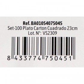 Set di piatti Algon Monouso Bianco Cartone 23 x 23 x 1,5 cm (10 Unità)