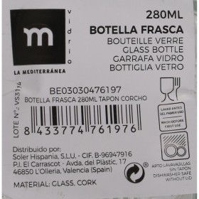 Bottiglia di Vetro La Mediterránea 280 ml (36 Unità)