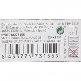Saliera-Pepiera Anna 4 x 4 x 10 cm (25 Unità)