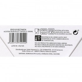 Oliera La Mediterránea Silicone Acciaio inossidabile 1 L (12 Unità)