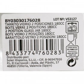 Vaso Mediterraneo Vetro 180 ml 8 x 6,1 x 8 cm (60 Unità)