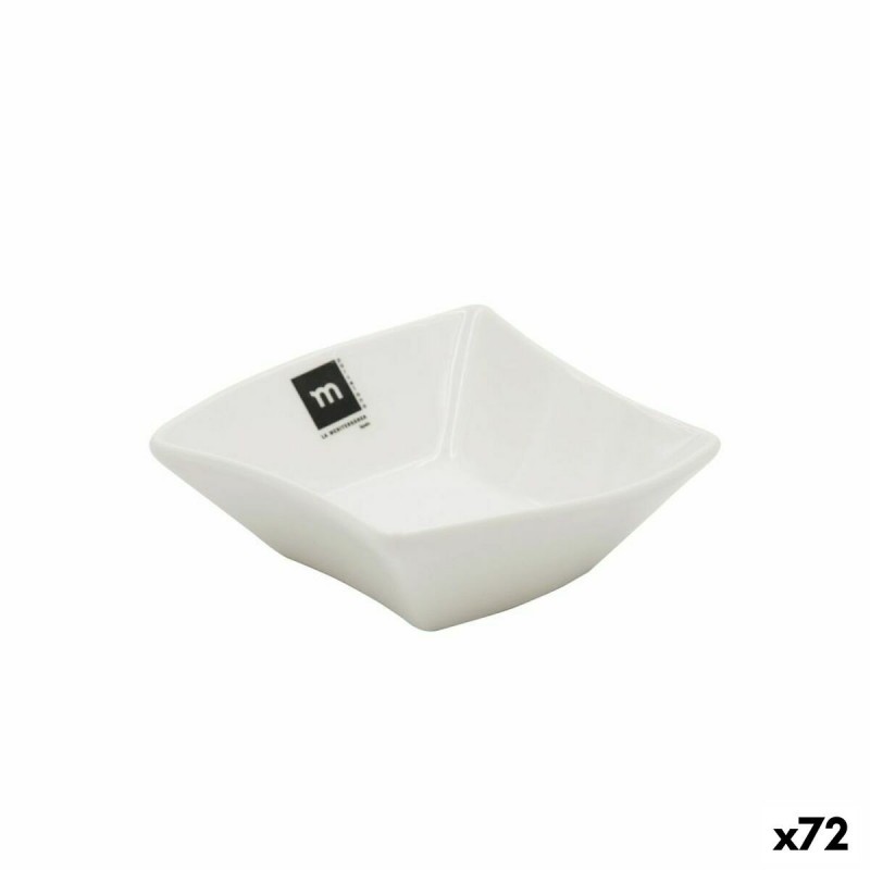 Ciotola La Mediterránea Snack Bianco 12 x 12 x 4,2 cm (72 Unità)