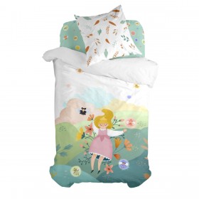 Set di copripiumino HappyFriday Mr Fox Dreaming   Multicolore Singolo 2 Pezzi