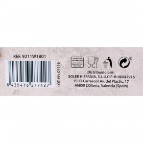 Set di Stoviglie La Mediterránea Aneto Bianco Rotonda 18 Pezzi (2 Unità)
