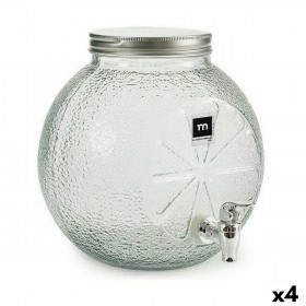 Dispenser di bevande La Mediterránea Rubinetto Vetro 5 L (4 Unità)