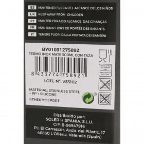 Thermos da Viaggio ThermoSport Acciaio inossidabile Tazza 500 ml (8 Unità)
