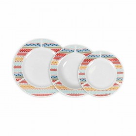 Set di Stoviglie La Mediterránea Palma Rotonda 18 Pezzi (2 Unità)