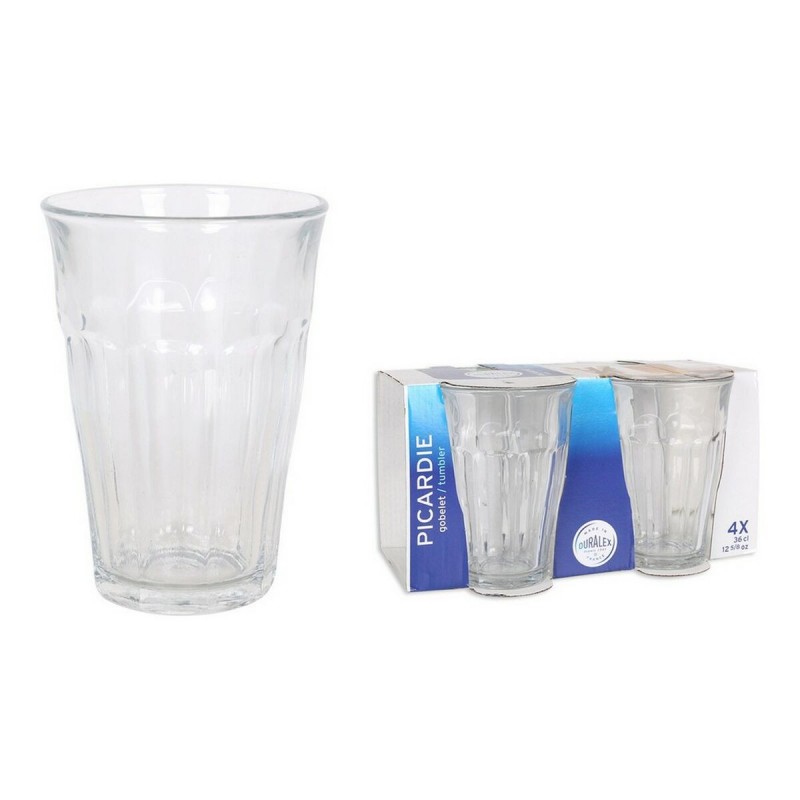 Set di Bicchieri Duralex 1029AC04 Cristallo 360 ml (4 Unità)