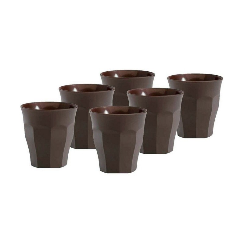 Set di Bicchieri Duralex Picardie Marrone 90 ml (6 Unità)