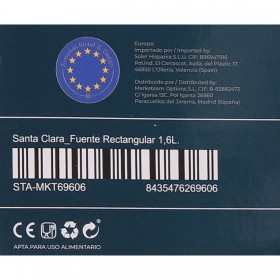 Pirofila da Forno Santa Clara Silicone Vetro Borosilicato Rettangolare 28 x 19,5 x 5 cm (2 Unità)