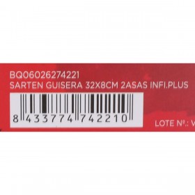 Padella antiaderente Quttin Infinity Rosso (32 x 8 cm)