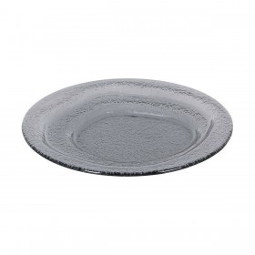 Piatto da pranzo Inde Kilauea 24 x 24 x 2,5 cm Nero