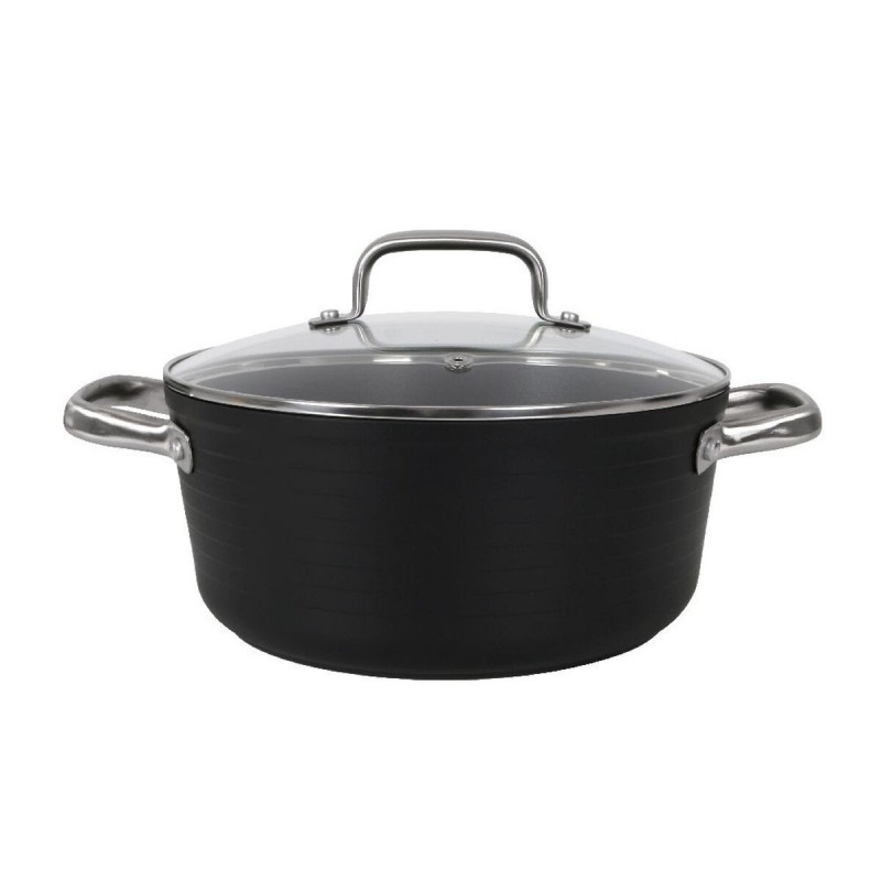 Casseruola con coperchio in vetro Quttin Spiral Ø 24 cm Alluminio Forgiato