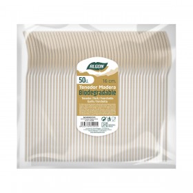 Set di Forchette Algon Legno 16 cm 50 Unità
