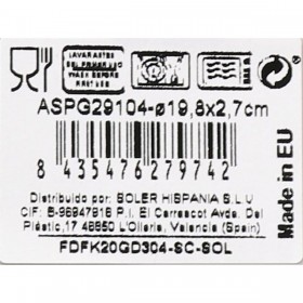 Piatto per Dolce La Mediterránea Aspe Grigio Ø 19,8 x 2,7 cm (12 Unità)
