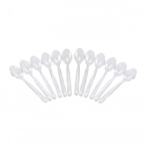 Set di cucchiai riutilizzabili Algon Dolce Trasparente 12 Unità 14 cm