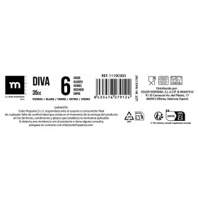 Set di Bicchierini da Chicchetto La Mediterránea Diva 35 ml 6 Pezzi (12 Unità)