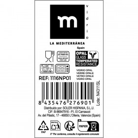 Piatto da pranzo La Mediterránea Temara 26,8 x 2 cm (36 Unità)