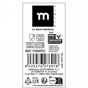 Piatto per Dolce La Mediterránea Temara 19,3 x 1 cm (48 Unità)