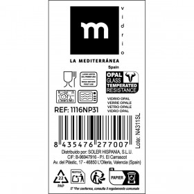 Insalatiera La Mediterránea Temara 17,8 x 7,6 cm (24 Unità)