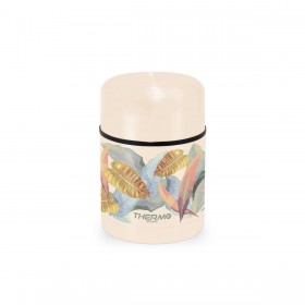 Thermos per Alimenti ThermoSport Fogli Beige 600 ml (6 Unità)
