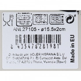 Vassoio per aperitivi La Mediterránea Anllo Rotonda Ø 15,4 x 2,1 cm (24 Unità)