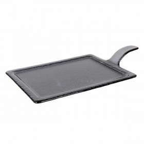 Vassoio Viejo Valle Nero Vetro 46 x 27 cm (4 Unità)