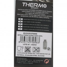 Bottiglia Térmica ThermoSport Acciaio 420 ml Con maniglia