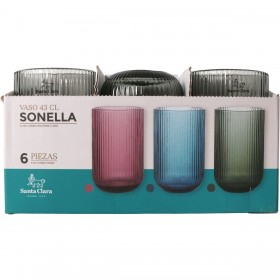 Bicchiere di acqua Santa Clara Sonella Verde 430 ml (36 Unità)