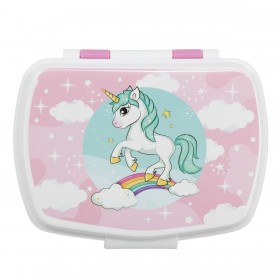 Porta pranzo Stor Rosa polipropilene Unicorno Rettangolare