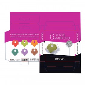 Identificatore per Calici Koala Koala_66260000 (6 pcs) Plastica 6 Pezzi 5,5 cm