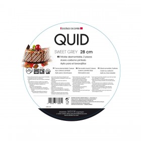 Stampo Removibile Quid Sweet Grey Nero Metallo 28 x 6,8 cm