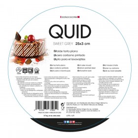 Stampo per Torte Quid Sweet Grey Nero Metallo 25 x 3 cm