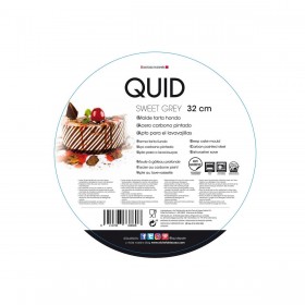 Stampo per Torte Quid Sweet Grey Nero Metallo 32 x 3 cm