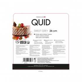 Stampo Removibile Quid Sweet Grey Nero Metallo Ø 26 cm