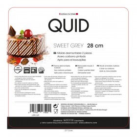 Stampo Removibile Quid Sweet Grey Nero Metallo Ø 28 cm