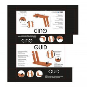 Porta Prosciutto di Legno Quid Teruel Legno legno e metallo (44,5 x 18 x 33 cm)
