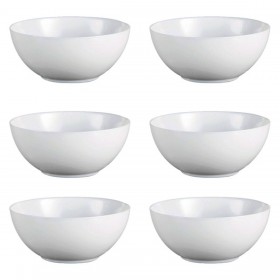 Set di Ciotole Luminarc Diwali Bianco Vetro (18 cm) (6 pcs)