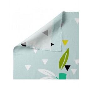Set di Lenzuola HappyFriday Moshi Moshi Panda garden blue Azzurro 2 Pezzi