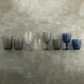 Set di Bicchieri Bidasoa Ikonic Grigio Vetro 250 ml 6 Pezzi