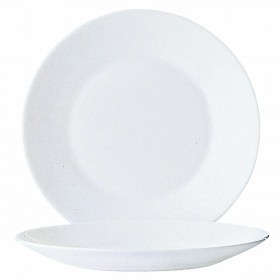 Piatto da Dolce Arcoroc Restaurant 6 Unità Bianco Vetro (Ø 19,5 cm)