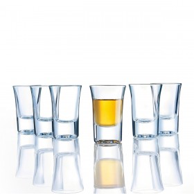 Set di Bicchierini da Chicchetto Luminarc Vetro (3,4 cl) (6 uds)