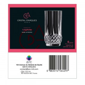 Calice per vino Cristal d’Arques Paris Lady Diamond (19 cl)