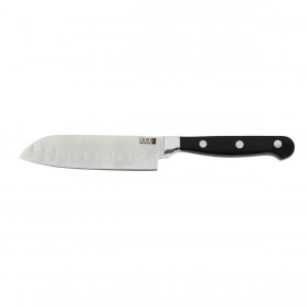 Coltello Santoku Quid Professional Inox Chef Black Nero Metallo (13 cm) (Pack 10x)