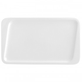 Piatto da Dolce Quid Chef Ceramica Bianco 25 x 15 cm (6 Unità) (Pack 6x)
