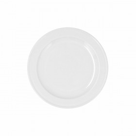 Piatto da Dolce Bidasoa Glacial Ala Estrch Bianco Ceramica 20 cm (6 Unità) (Pack 6x)