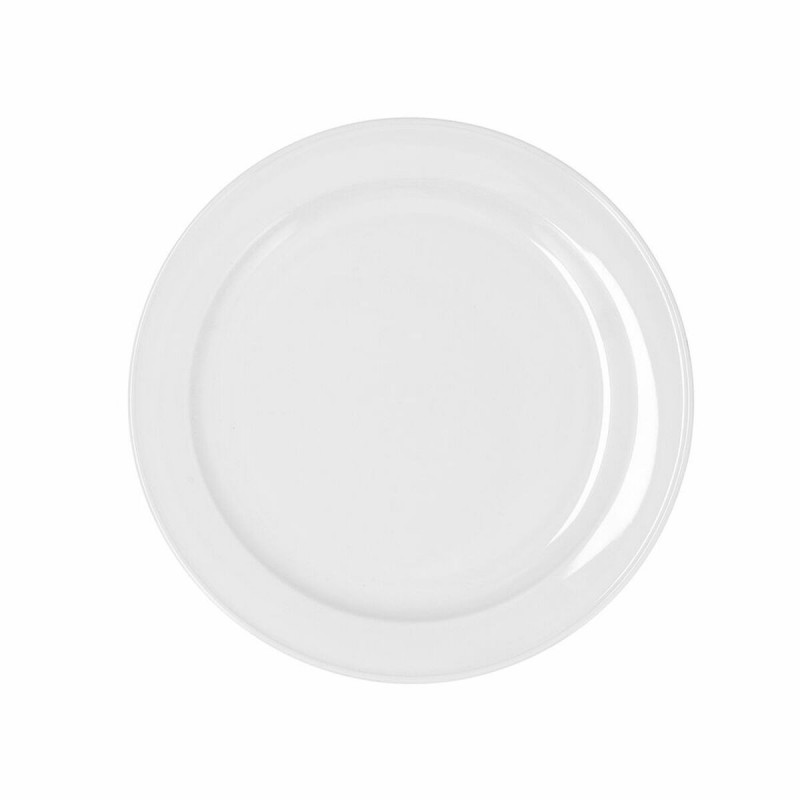 Piatto da pranzo Bidasoa Glacial Ala Estrch Bianco Ceramica (6 Unità) (Pack 6x)