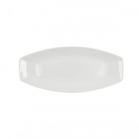 Teglia da Cucina Quid Gastro Bianco Ceramica 35,5 x 15,8 x 2,8 cm (6 Unità) (Pack 6x)